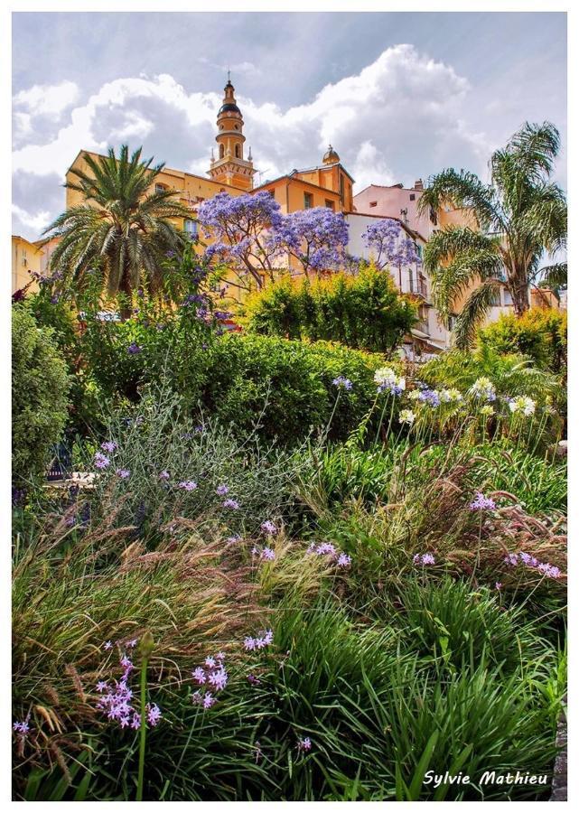 Appartement Les violettes à Menton Extérieur photo